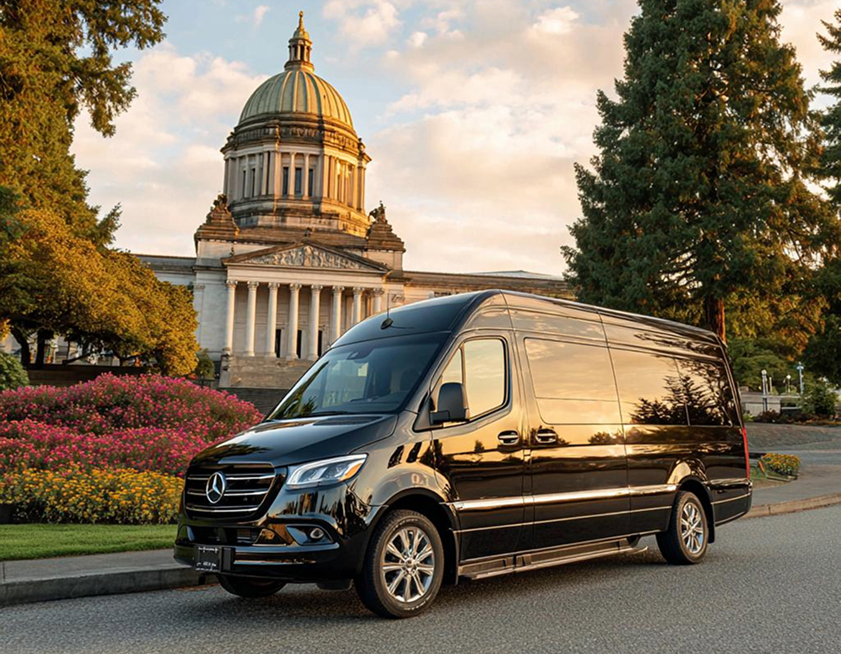 Olympia Airport Shuttle logo – premier private shuttle service in Olympia WA 1 1